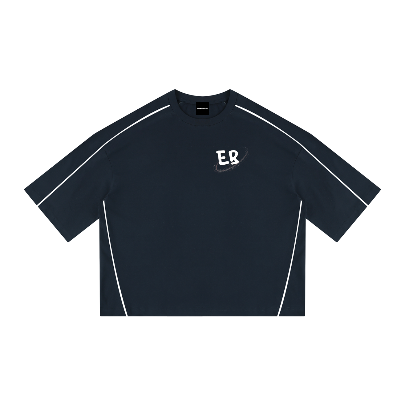 Unisex Heavyweight Boxy Piping T-Shirt