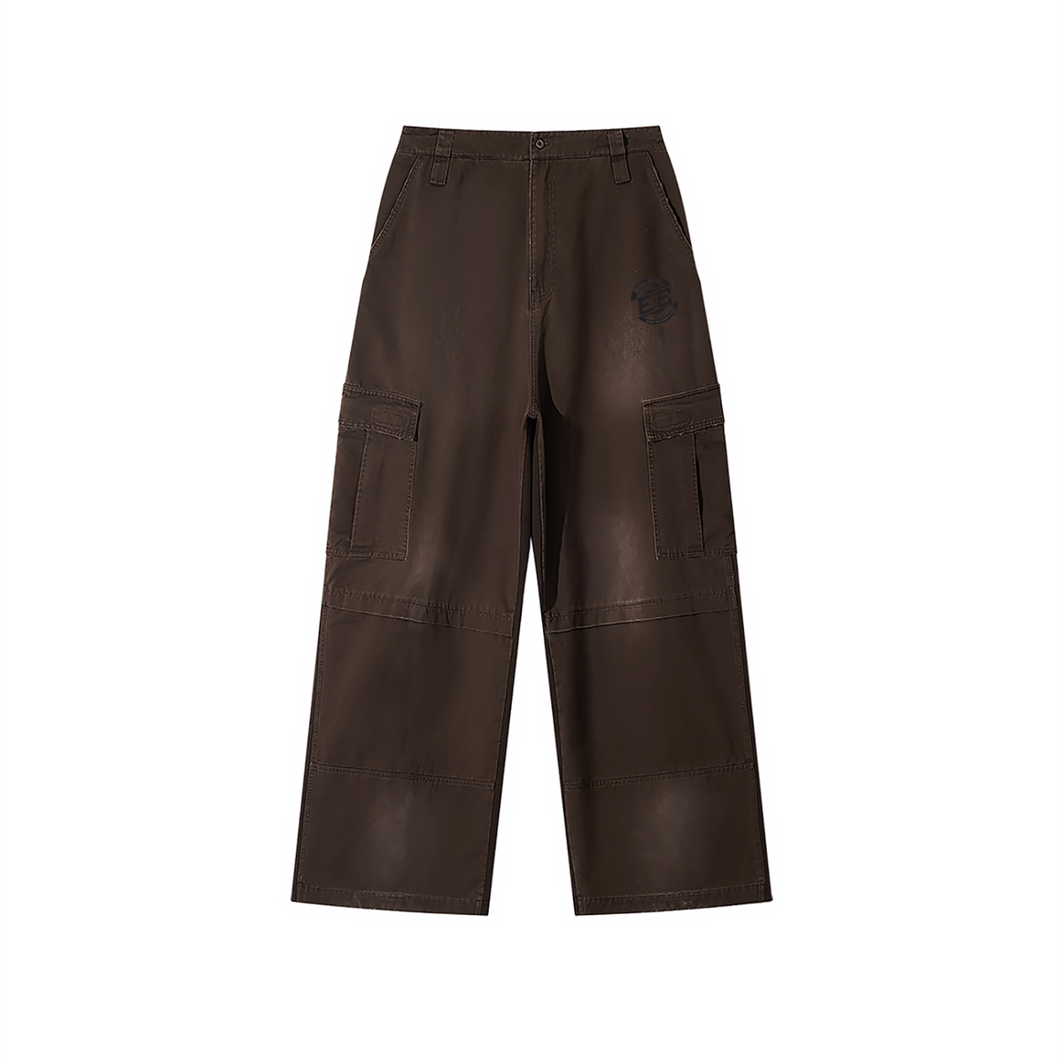 Unisex Sunfade Washed Fleece Cargo Pants