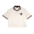 Contrast Stripes Polo Collar T-Shirt