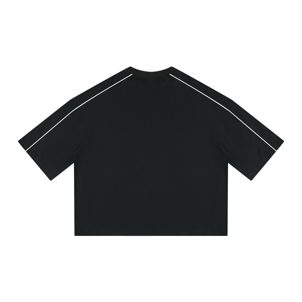 Unisex Heavyweight Boxy Piping T-Shirt