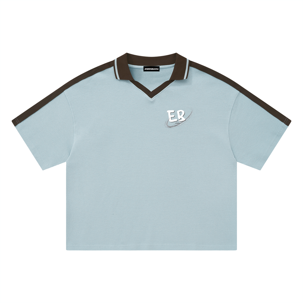 Unisex Color Block Polo Shirt