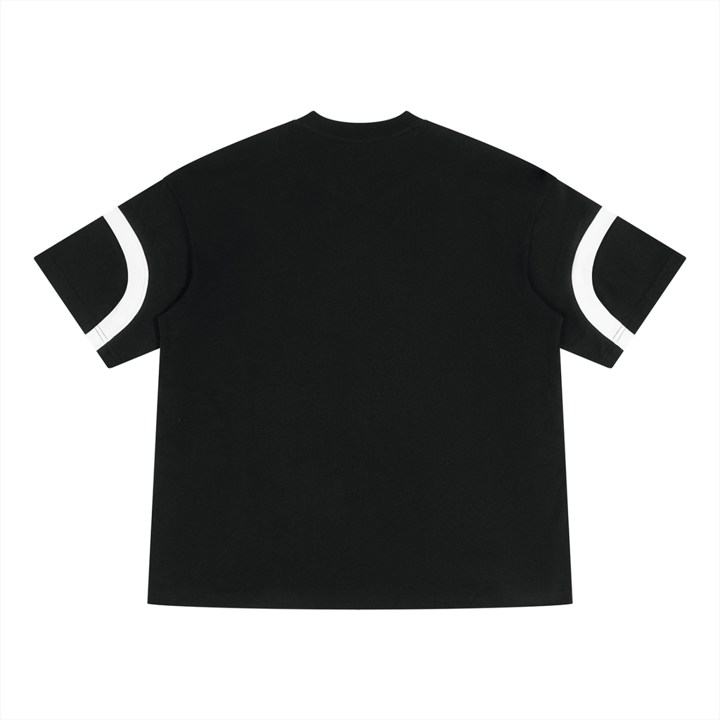 Unisex Color Block V-Neck T-Shirt