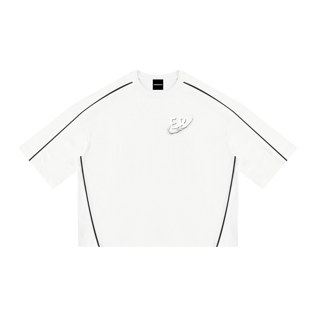 Unisex Heavyweight Boxy Piping T-Shirt
